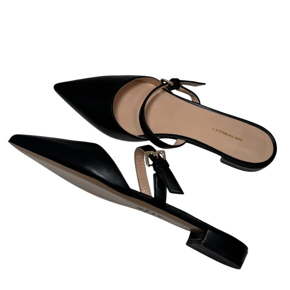 Bruno Magli Pasha Leather Buckle Strap Mules Flats Size 40 8.5-9 New $298 - Picture 5 of 6